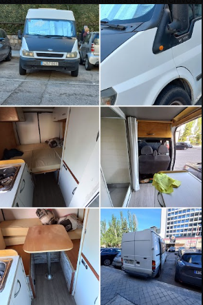 Ford Transit 2005 converted into a camper van